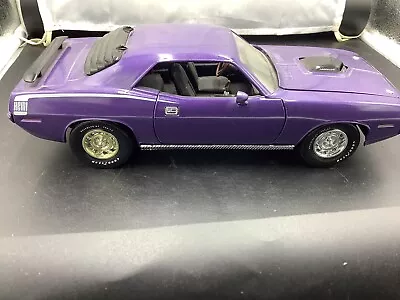 Vintage NOS ERTL American Muscle 1970 Plymouth HEMI CUDA 1:18 Diecast Plum Crazy • $24.99