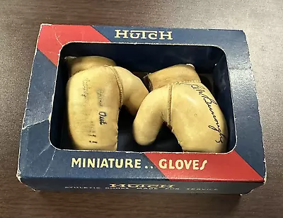 Hutch Brothers Leather Co. 1941 Miniature Boxing Gloves B.W. Burroughs In Box • $229
