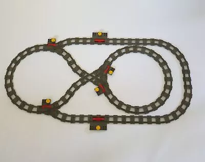 Lego® Duplo TRAIN Tracks DARK-GREY Track Straight Curved Straight Switch Points  • $93.45