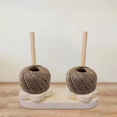 Yarn Holder Hold 2 Yarns Portable Yarn Rolling Holder Winder • £24.32