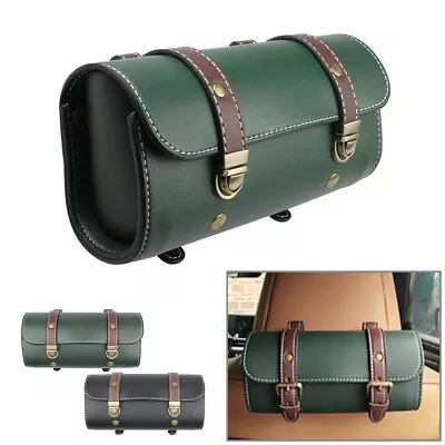 Universal Motorcycle Front Fork Tool Bag Pouch Luggage Saddle Bag Kit Green • $24.58