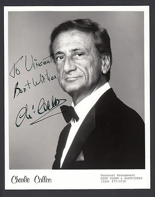 Charlie Callas Signed 8x10 B/W Photo Personalized Auto • $54.95