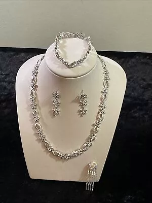 NEW Nadri Wren Cubic Zirconia Cluster Statement Matched Set - Sold Per Piece • $39.98