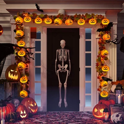 £5.99 • Buy 20LED Halloween String Light Pumpkin Lamp Light Up In/Outdoor Garden Party Decor