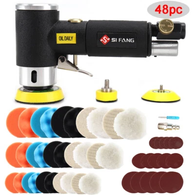 48Pcs/Set New Orbit Air Sander Mini Pneumatic Polihsing Machine For Car Grinding • $19.13