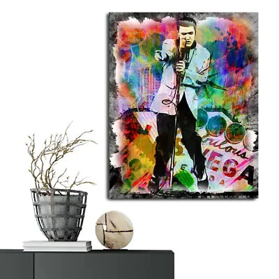 Elvis Vegas Wall Art Elvis Prints Elvis Canvas Art Elvis Singing Vegas Art • $30