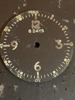 Vintage Elgin Military 8 Days Aircraft Clock Dial Marked AF US Army AN 5743-1 • $39