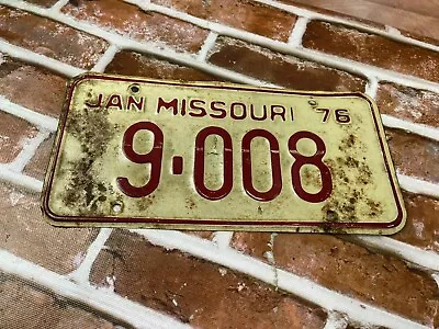 Vintage License Plate Missouri 1976 9 008 • $17.80