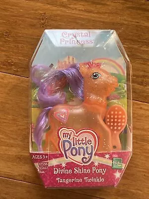 My Little Pony Tangerine Twinkle Divine Shine Crystal Princess 2006 NEW NIB • $15