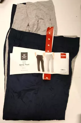 NWT Men's MEMBERS MARK 2-Pack Sleep Pants Navy/Grey Heather Size Large • $19.96