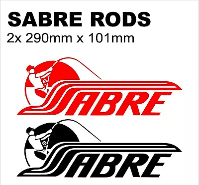 Sabre Fishing Rod Decal Sticker Graphic- Marine Grade - Signwriter By Trade • $20