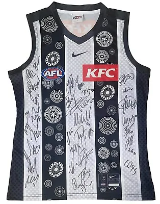 Collingwood Team Signed 2023 Indigenous Jumper With COA *PREMIERS* • $999