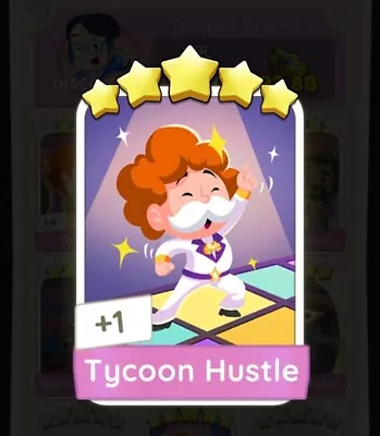 Monopoly Go 5 🌟 Stars Sticker    TYCOON HUSTLE   🔥 FAST DELIVERY  🔥 • $4.15