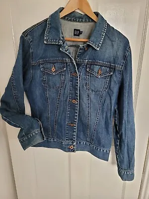 Ladies GAP Denim Jacket Size XL  Washed Looked Denim Blue • £19.99