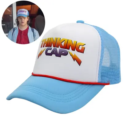 $11.55 • Buy Stranger Things Thinking Baseball Cap Snapback Hat Dustin Mesh Sunshade Peaked 4