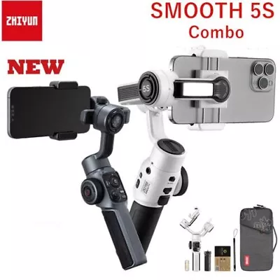 ZHIYUN Smooth 5S/Combo 3-Axis Gimbals Stabilizer For Smartphone IPhone Samsung • $239.99