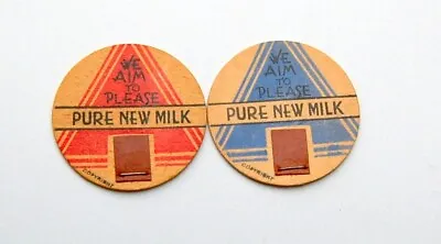 Old Milk Bottle Cardboard Caps : Dairy...... • £2.50
