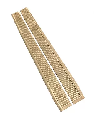 Mercedes W107 R107 560SL 380SL 450SL Pair Of Cream Beige Door Sill Rubber Matt • $69.95