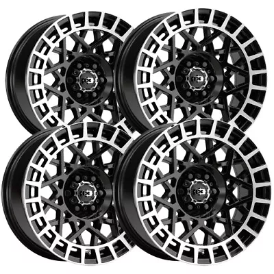 (Set Of 4) Vision 349 Savage 17x8 5x108 +40mm Gloss Black Wheels Rims 17  Inch • $691.96