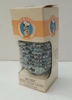 Vintage Disney Chef Mickey Mouse By Hoan  Petit Four Cases Mini Cupcake Liners  • $13.60