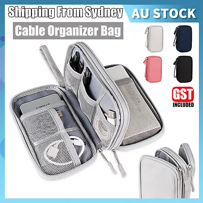 $13.95 • Buy Electronic Accessories Cable Bag Organizer Travel Pouch Storage Cases Charger AU