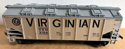 TYCO HO-scale VIRGINIAN COVERED TWO-BAY HOPPER CAR VGN 2106 SILVER RTR READY RUN • $9.95