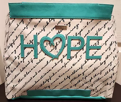 NEW - Miche Prima Shell -  Hope Lives  Retired -white & Green Print Faux Leather • $14.95