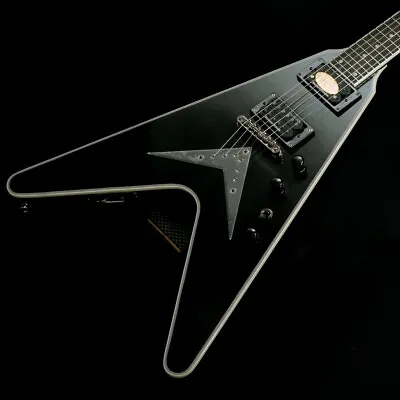 Epiphone Dave Mustaine Flying V Custom Black Metallic Guitar W/hard Case • $1099.99