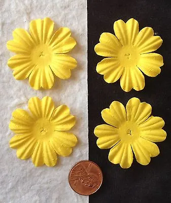 10 Flowers Petals Flower Yellow Goldenrod Handmade Mulberry Paper Floral Cards  • $1.79
