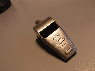 Vintage Plated Brass H.W.C. Whistle US Military Issued US ARMY Vet Estate (2539) • $13.25