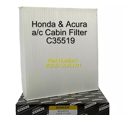 CABIN AIR FILTERFor HONDA ACCORD  Acura Civic CRV Odyssey C35519 • $9.99