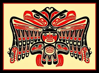 4  Pacific Northwest Native American Tribal Raven Vinyl Sticker. Decal For Car. • $2.95