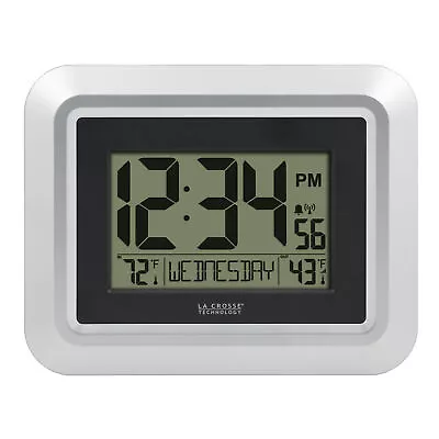 £40.58 • Buy La Crosse Technology Atomic Digital Wall Clock With Indoor/Outdoor Temperature