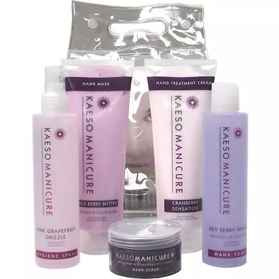 KAESO BEAUTY MANICURE KIT SET - Hand Spray Soak Lotion Scrub Mask Cream • £16.80