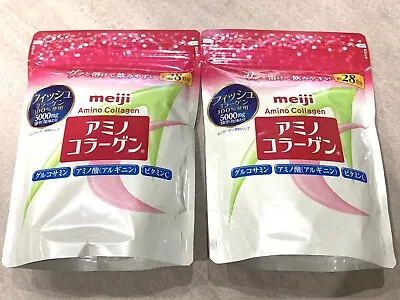 Meiji Amino Collagen Powder White Refill Version 2Pack Set 28days Made In Japan • $65