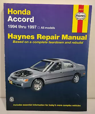 Haynes Repair Manual 1994 Thru 1997 Honda Accord • $19.95