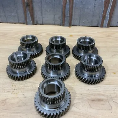 Lot Of 7 Industrial Machine Steampunk Pulley Gear Cog Robot Salvage Lamp Base￼ • $28.99