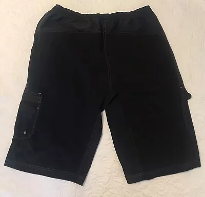 Endura Trekkit Padded Cycling Shorts Men's Size Medium Black Zip Back Pocket • $19.96