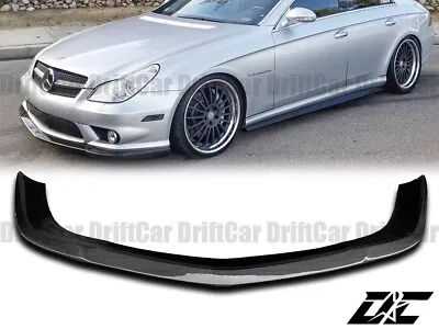 Fits 06-10 W219 Cls63 Cls55 Amg Bumper Carbon Fiber C.s Type Front Lip Spoiler • $399.80