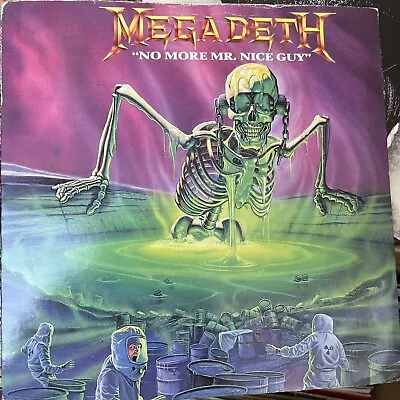 Megadeth – No More Mr. Nice Guy 7  Vinyl Record Picture Sleeve 1989  METAL Rock • £10.99