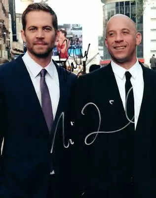 Paul Walker Vin Diesel Signed 8x10 Picture Photo Autographed Includes COA • $96.60