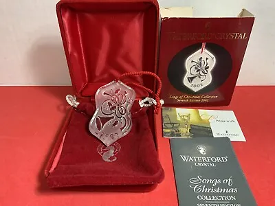£19.15 • Buy Waterford 2002 Songs Of Christmas Crystal Ornament