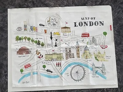 Map Of London Alice Tait Cotton Table 20  X 27  Mat • £18.34