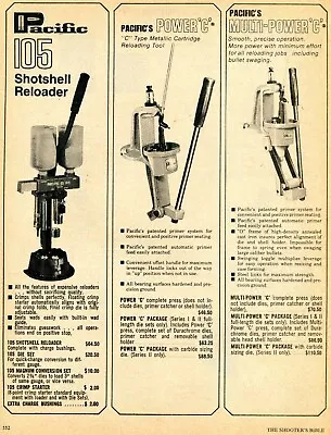 1979 Print Ad Of Pacific Shotshell Reloader Model 105 Power C & Multi-Power C • $9.99