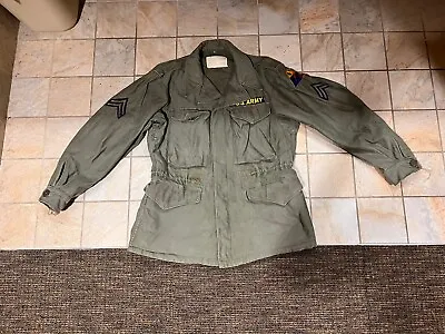 WW2 WWII US ARMY M1943 M43 FIELD JACKET-34R 6th Armored Division Coat Korean War • $350