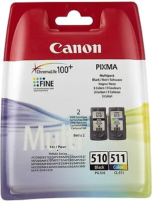 Canon PG-510/CL-511 Multi-Pack - Black & Tri-Colour - 2970B011 • £32.99