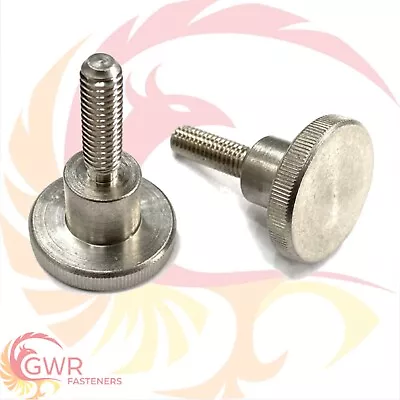 M3 M4 M5 M6 M8 M10 Knurled Thumb Screws A1 Stainless Steel Hand Turn Knob Bolts • £44.49