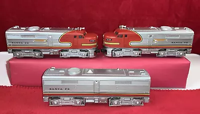 K-Line Santa Fe Diesel Locomotive Set 2126-2128+ B Unit O Gauge Excellent/Tested • $169.99