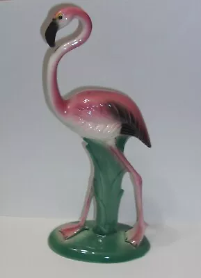 Maddux Of California Pottery Pink Flamingo Standing 11.75  Tall Figurine No Dmg. • $129.95