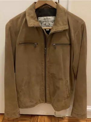 Banana Republic Suede Leather Jacket Men Size Medium  • $100